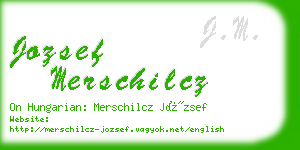 jozsef merschilcz business card